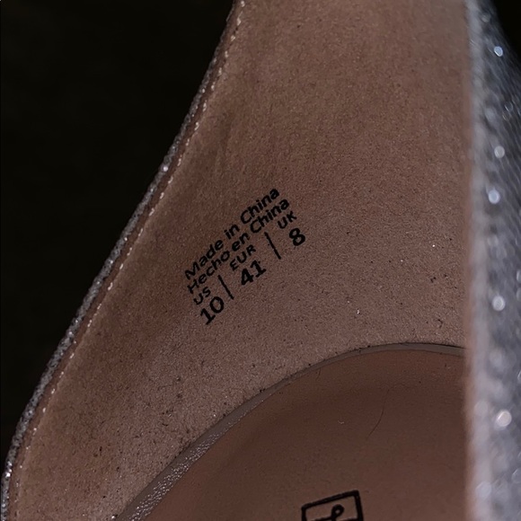 Silver heeled shoes with sprinkles from Spring - Picture 4 of 4